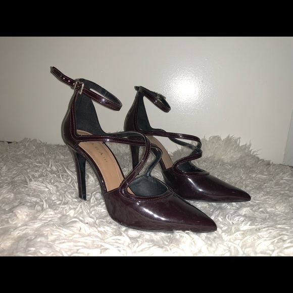 Zara Pumps Burgundy - Picture 2 of 3